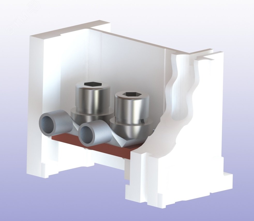 Изображение товара Универсальный комплект крепежа для переднего присоединения медной и алюминиевой шины М10