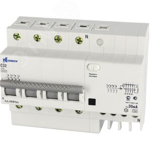Автоматический выключатель дифференциального тока 4п 40А 30мA АД-063Про