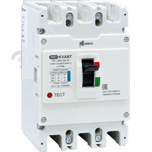 Изображение товара Выключатель автоматический PRO.KVANT TM-250N 3P 250A 35 kA (шт)