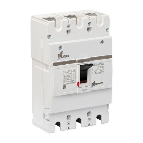 Изображение товара Выключатель автоматический ВА04-35Про 3P 160А Icu-18kA (250C) Контактор (шт)