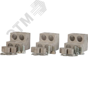 Изображение товара Комплект зажимов для присоединения четырех кабелей без кабельных наконечников (количество 3шт.) (компл)