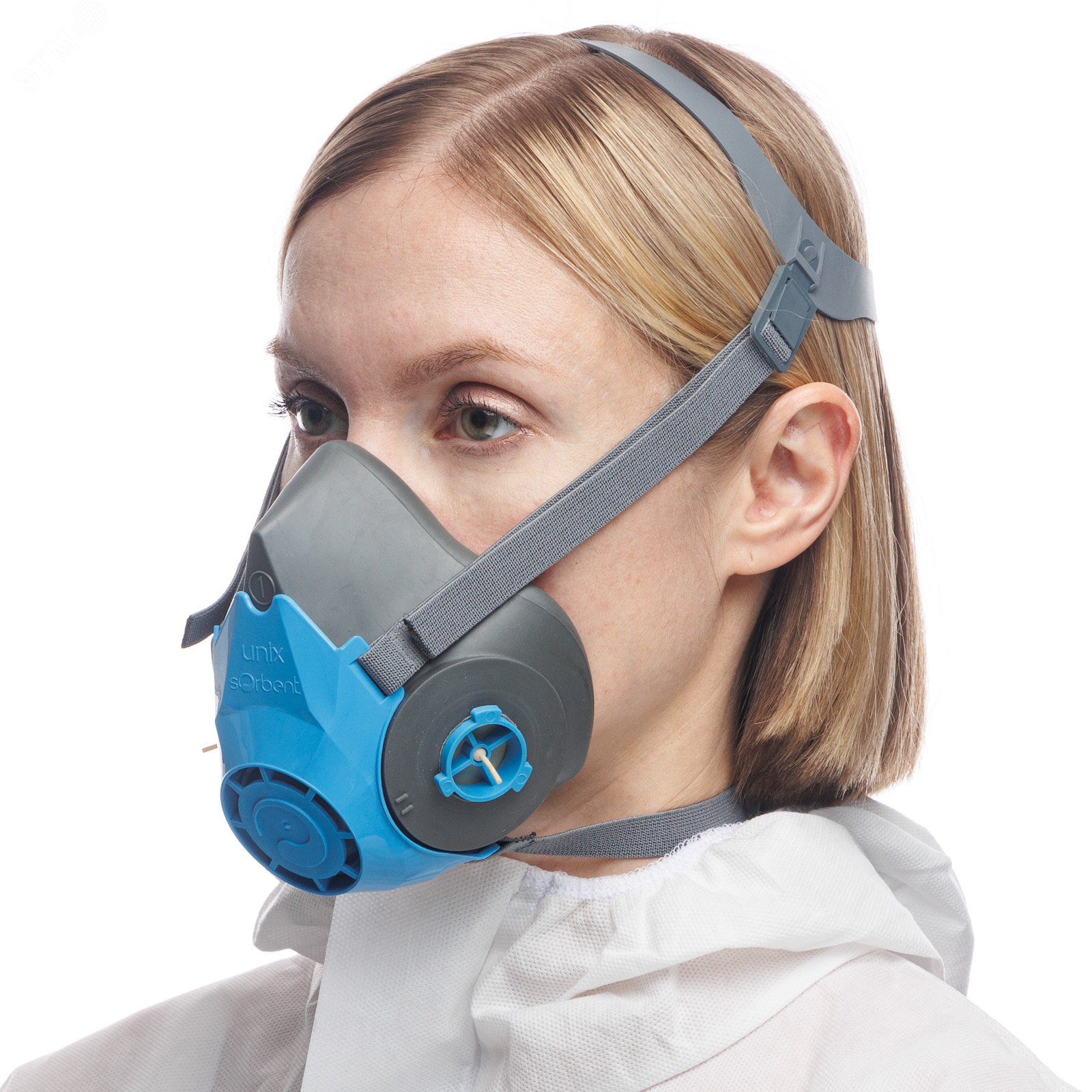 Изображение товара Полумаска изолирующая UNIX 1100 3 для защиты дыхательных путей