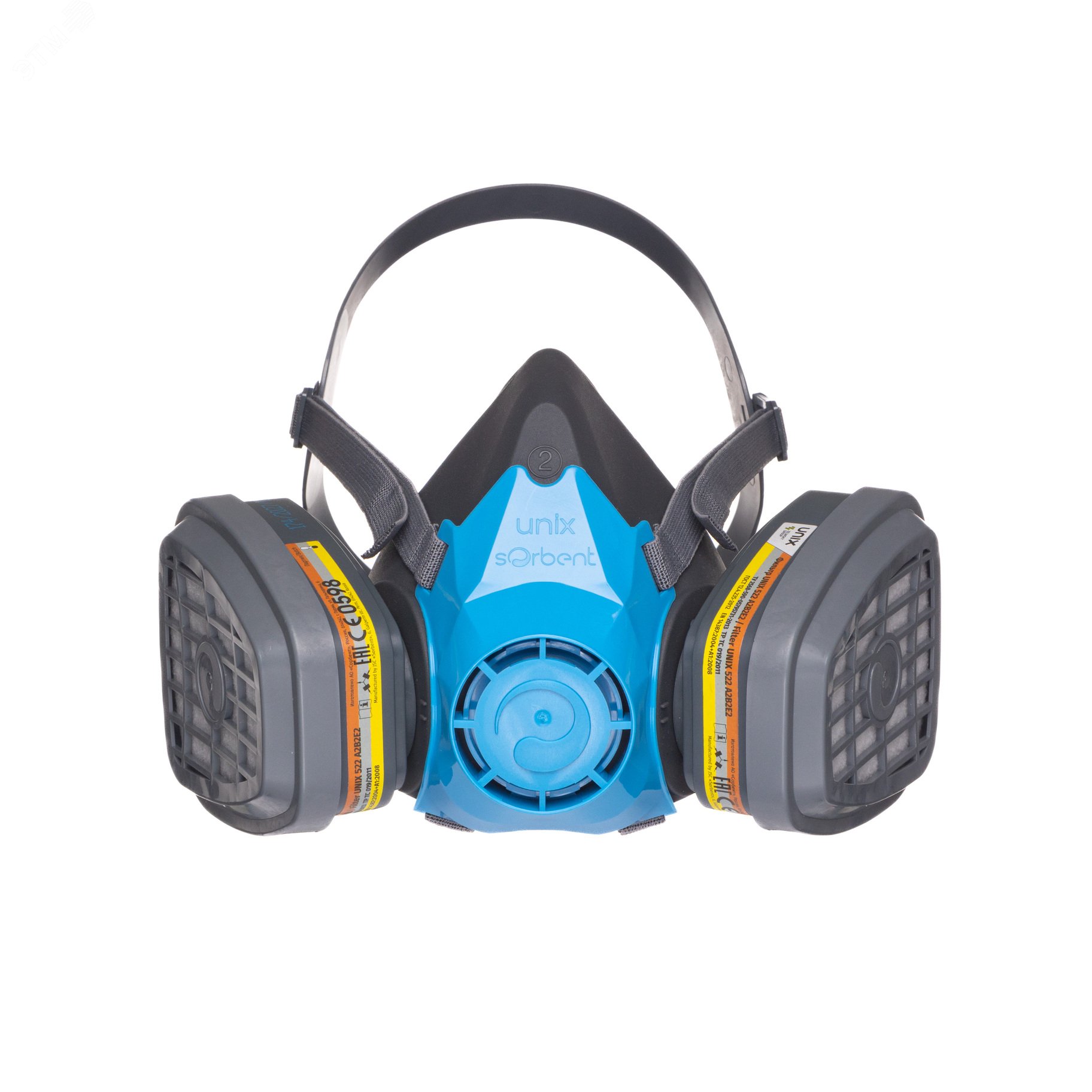 Изображение товара Респиратор UNIX 1100 А2В2Е2 с фильтрами Р2, 2 рост