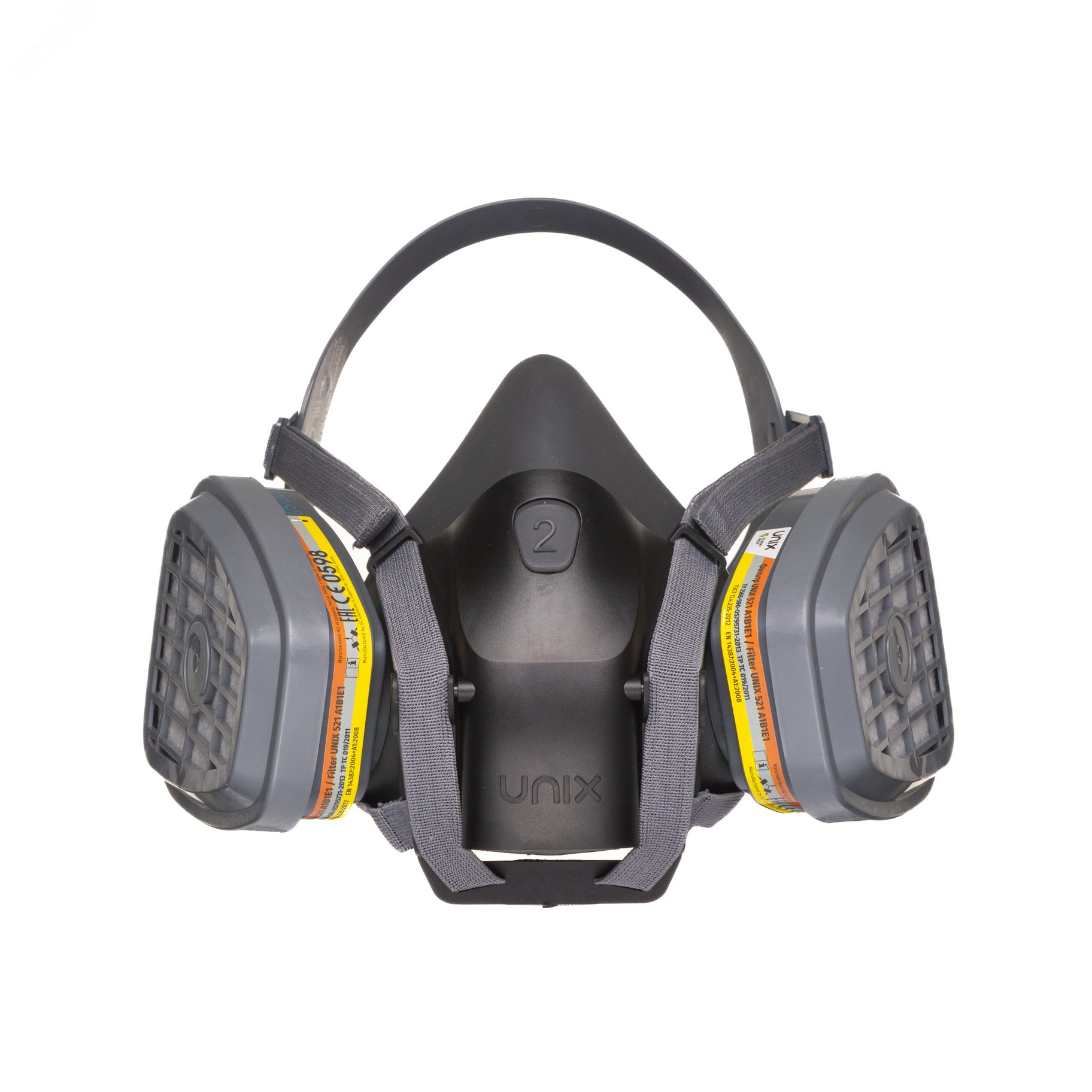 Изображение товара Респиратор фильтрующий UNIX 2100 А1В1Е1+Р2 с силиконовым корпусом для профессиональной защиты