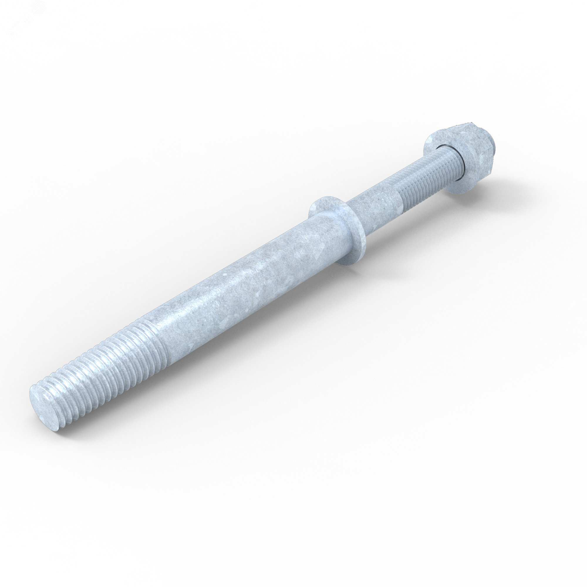 Изображение товара Штырь изоляторный M24 с шайбами, сталь горячеоцинкованная