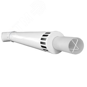 Изображение товара Комплект дымохода d 60/100 мм L 850 мм полипропилен/сталь для конденсационных котлов антиобледенительное исполнение (шт)