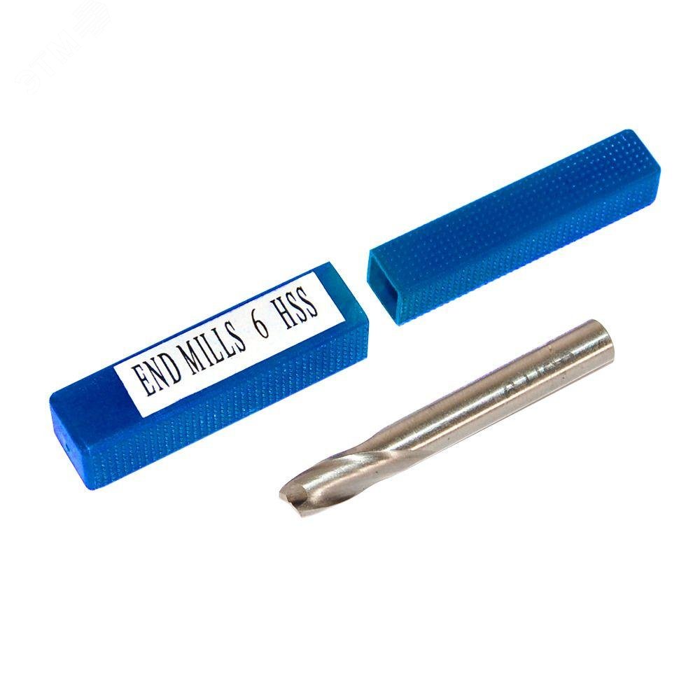 Изображение товара Фреза концевая MXM 10039 Фреза концевая HSS цельнометаллическая, ? 6 мм (шт)