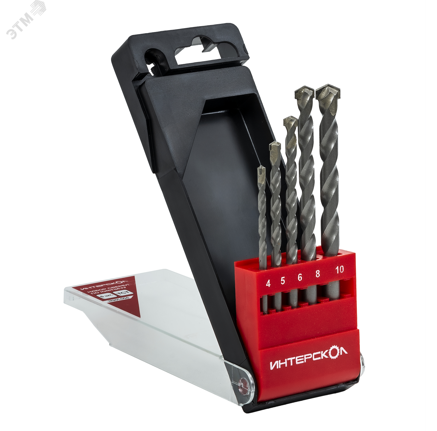 Изображение товара Набор сверел по кирпичу 5 шт для бетона и камня из HSS твердосплавной напайкой