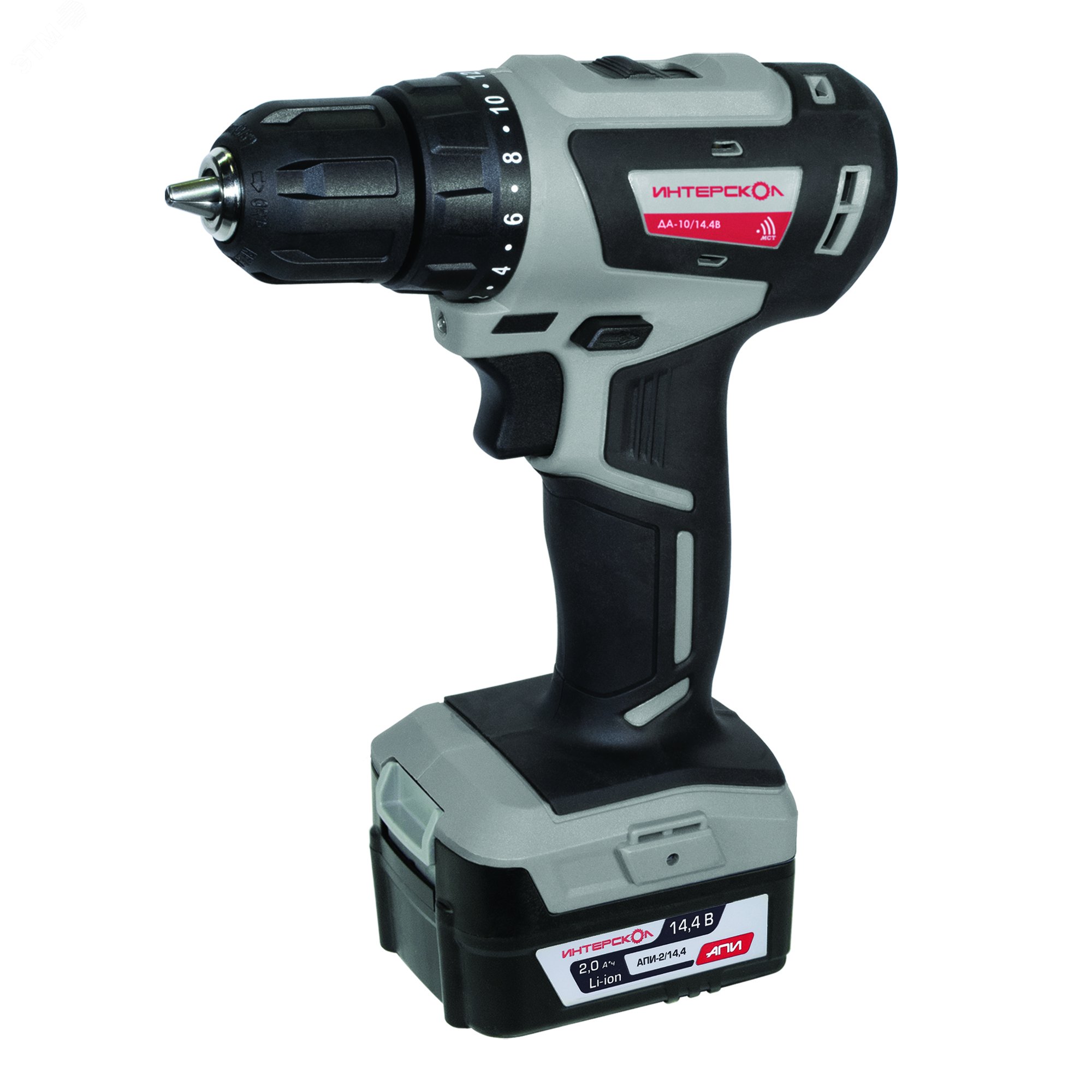 Изображение товара Аккумуляторный шуруповерт ДА-10/14,4В бесщеточный с двумя аккумуляторами и кейсом