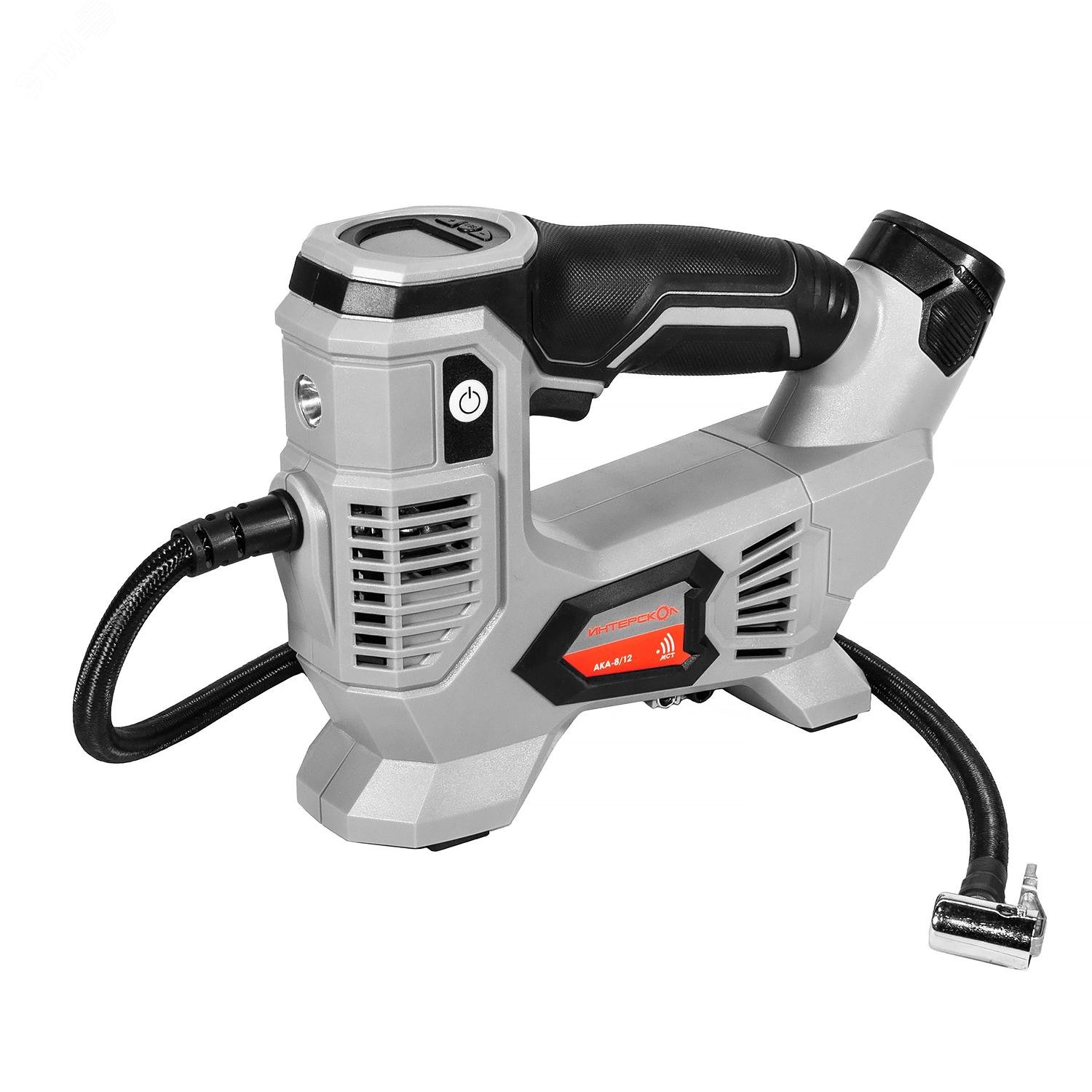 Изображение товара Компрессор аккумуляторный АКА-8/12ЭМ АПИ-Т с фонарем и манометром