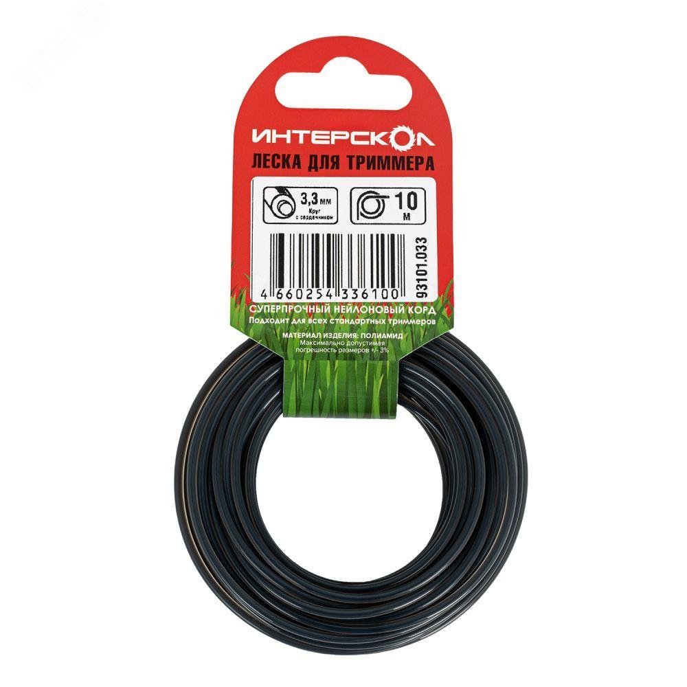 Изображение товара Леска для триммеров Круг 3.3 мм х 10 м от Интерскол