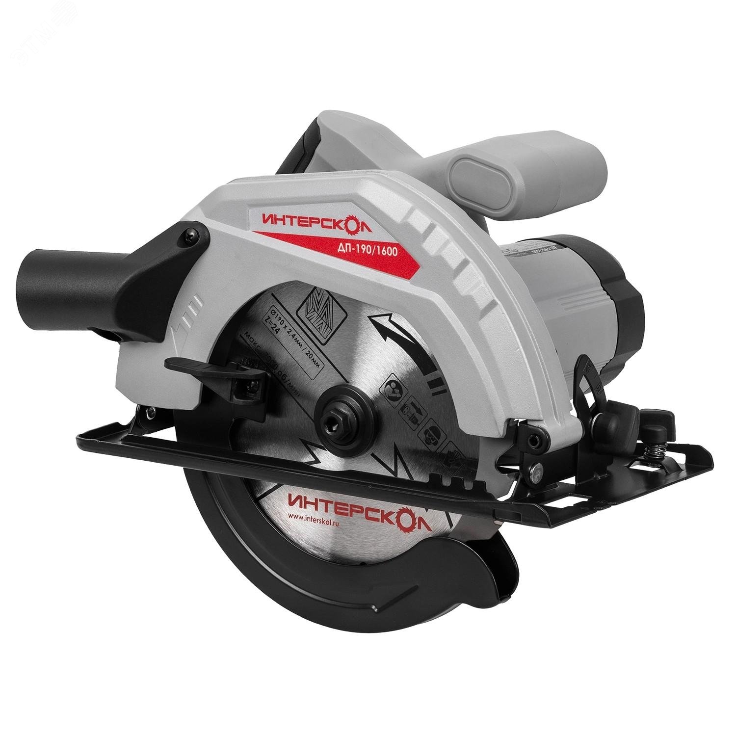 Изображение товара Пила дисковая Интерскол ДП-190/1600 мощная и удобная в использовании Изображение товара Пила дисковая Интерскол ДП-190/1600 мощная и удобная в использовании