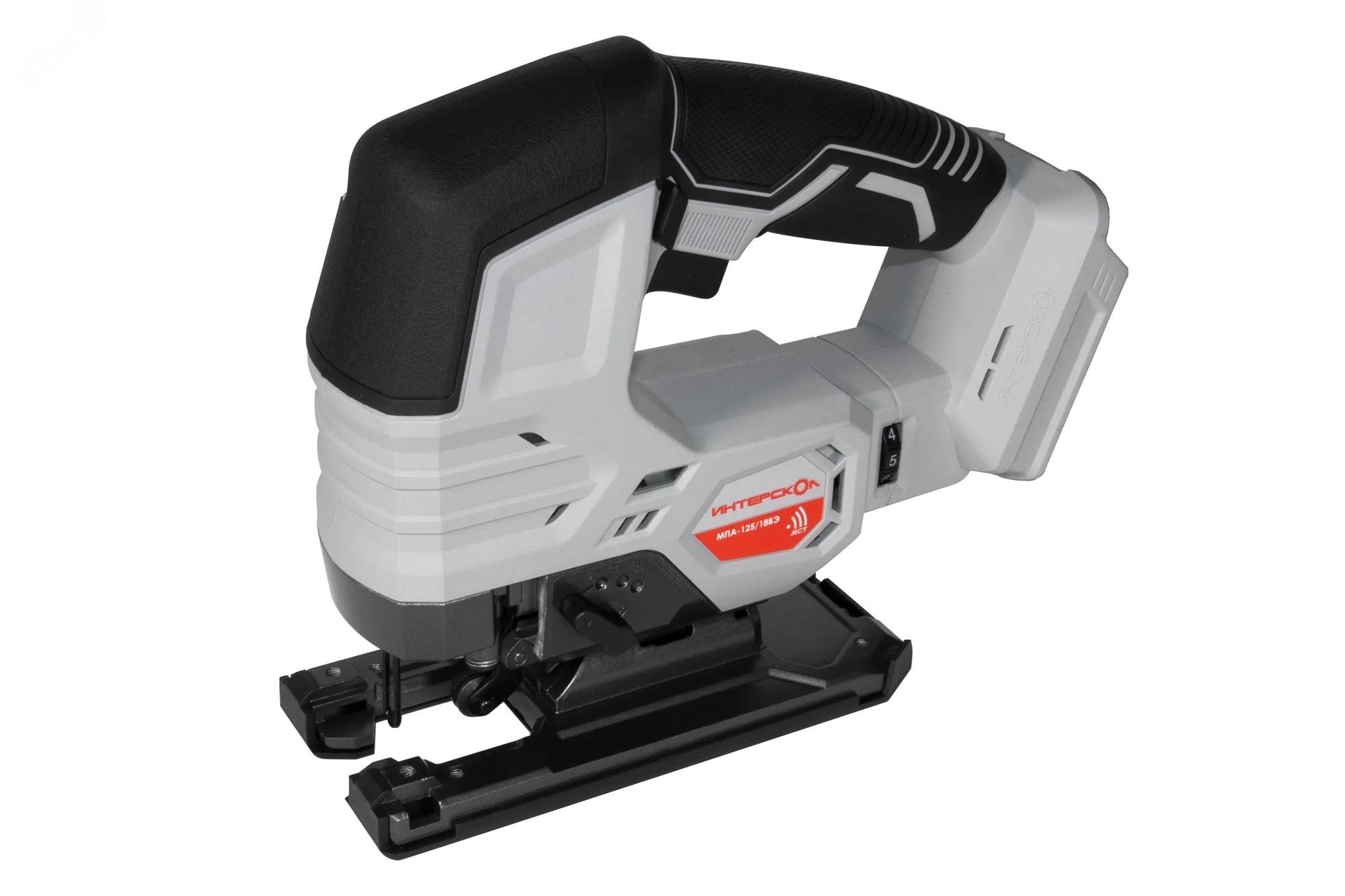 Изображение товара Лобзик аккумуляторный бесщеточный Интерскол МПА-125/18ВЭ 18В, глубина 125 мм