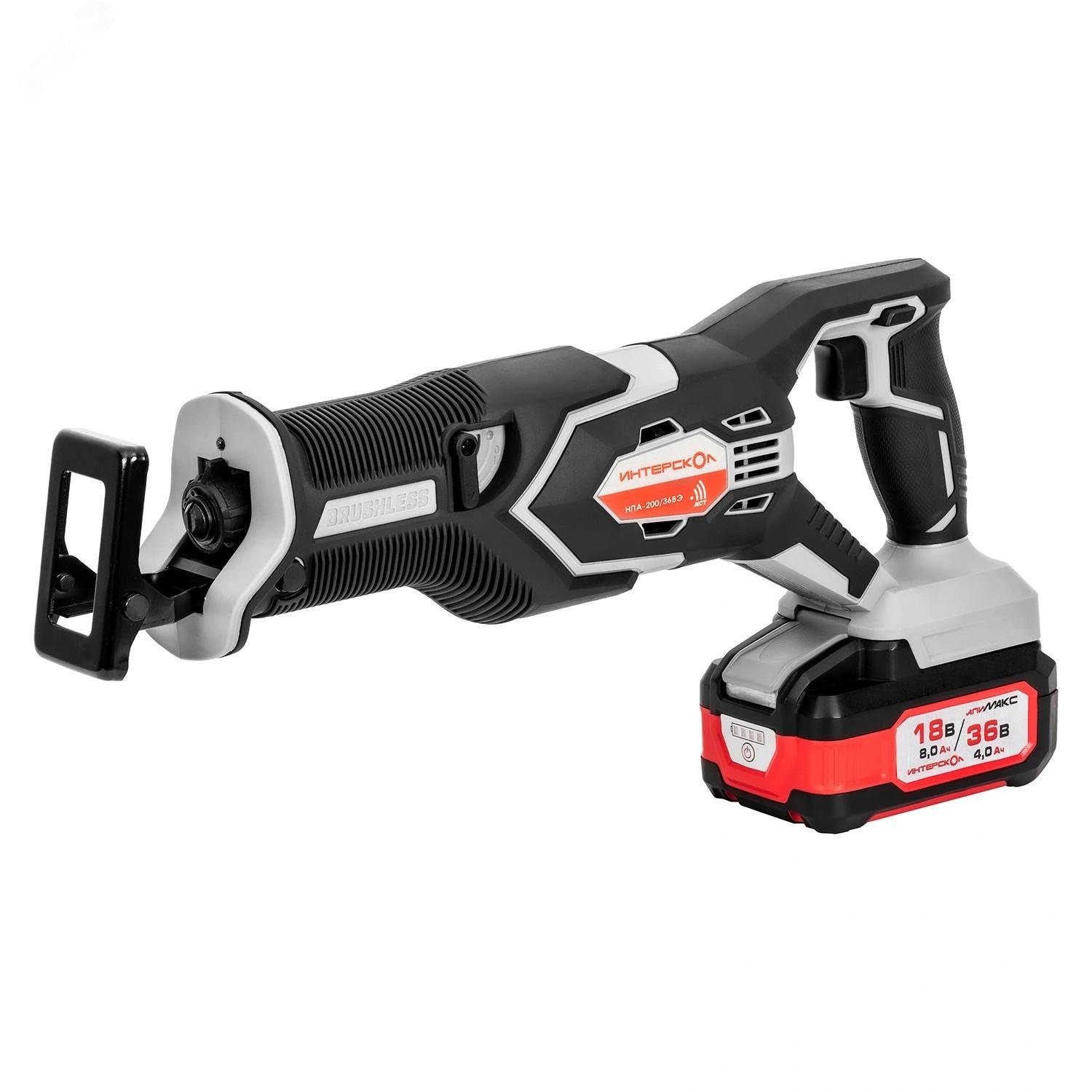 Изображение товара Аккумуляторная ножовочная пила НПА-200/36ВЭ АПИ 36В с двумя аккумуляторами и кейсом