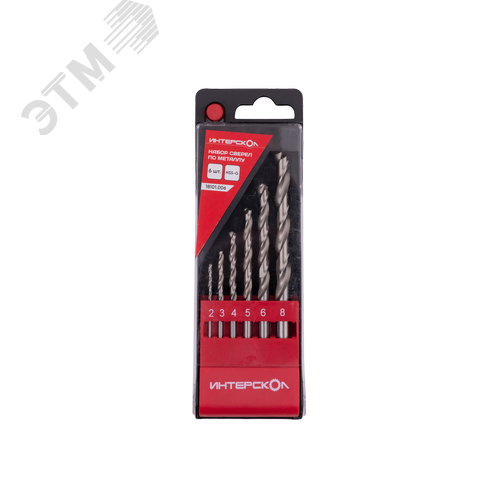 Изображение товара Набор сверел по металлу из быстрорежущей стали HSS-G 6 шт (шт)