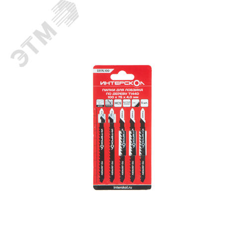 Изображение товара Пилки для лобзика по дереву T144D 100х75х4,0 (шт)