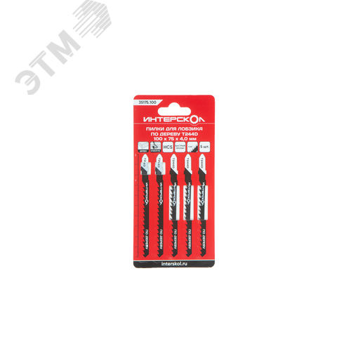 Изображение товара Пилки для лобзика по дереву T244D 100х75х4,0, криволинейный рез (шт)