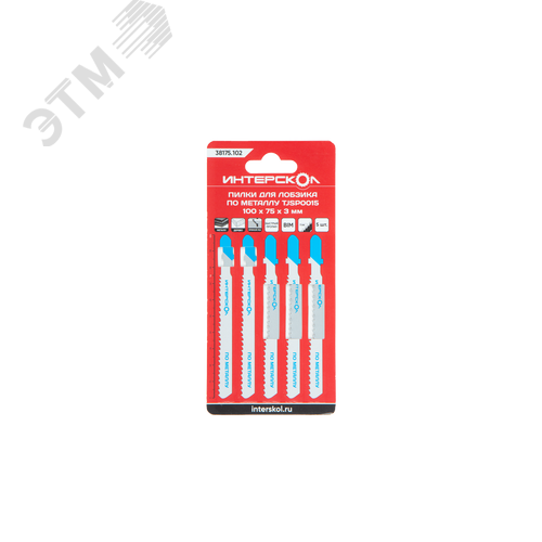 Изображение товара Пилки для лобзика по металлу TJSP0015 100х75х3,0 (шт)