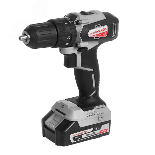 Изображение товара Шуруповерт ударный аккумуляторный бесщеточный ДАУ-13/18ВК 45 бесщеточная удар. аккум. дрель-шуруп. Li-ion АПИ (кейс, 2 аккум. 2Ач, ЗУ), (шт)