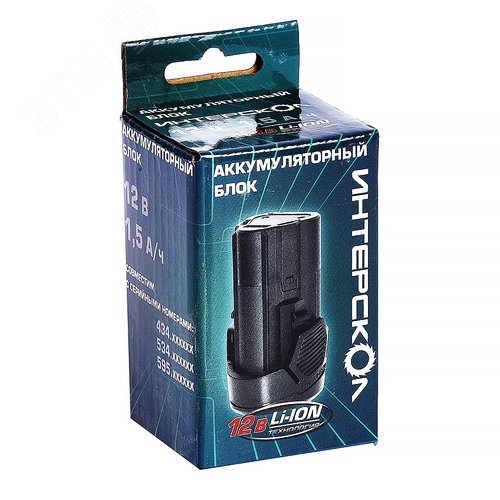 Изображение товара Аккумулятор БА-1,5/12 1,5А/ч, 12В, Li-ion (шт)