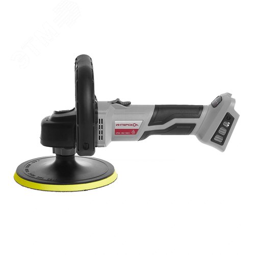 Изображение товара Машина полировальная бесщеточная аккумуляторная УПМ-180/18ВЭ бесщеточная аккумуляторная полировальная шлифмашина Li-ion АПИ (картон, без аккум. и ЗУ) (шт)