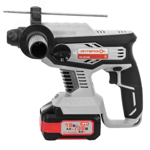 Изображение товара Перфоратор аккумуляторный бесщеточный ПА-24/36В Li-ion АПИ (кейс, 2 аккум. 2,0Ач, ЗУ) (шт)
