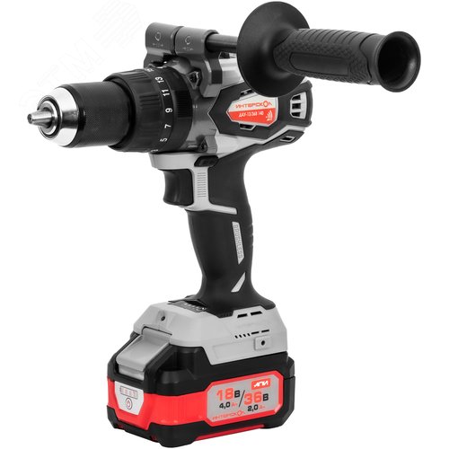 Изображение товара Шуруповерт ударный аккумуляторный бесщеточный ДАУ-13/36В 140 бесщеточная ударная аккум. дрель-шуруповерт АПИ 36В, без АКБ и ЗУ, картон (шт)