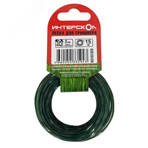 Изображение товара Леска для триммеров Квадрат с сердечником 2 мм х 15 м (шт)