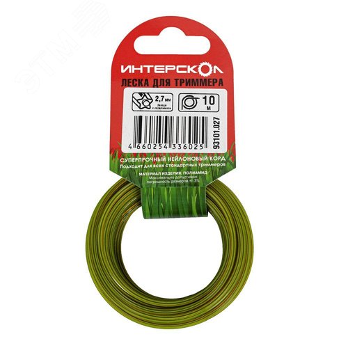 Изображение товара Леска для триммеров Звезда с сердечником 2,7 мм х 10 м (шт)