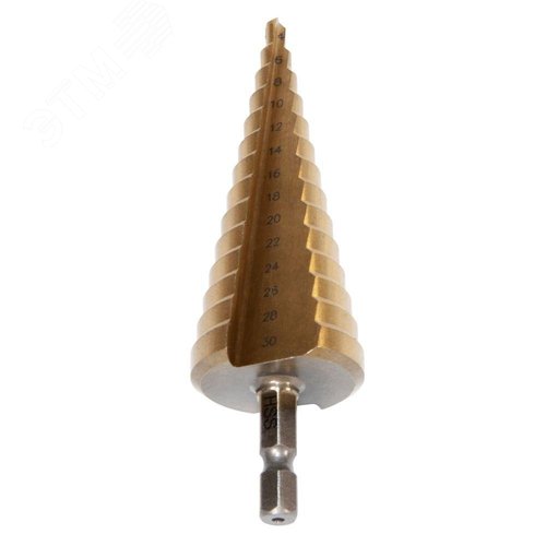 Изображение товара Сверло ступенчатое (14 ступеней) 4-30 мм (шт)