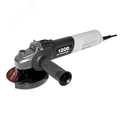 Изображение товара Шлифмашина угловая малая УШМВ-125/1200Э Бесщеточный двигатель, 1200 вт, 3000-10000 об/мин., регулировка оборотов, плавный пуск. (шт)