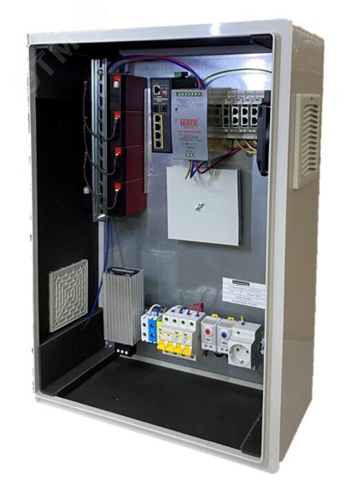 Изображение товара Узел доступа InfoBox с поддержкой 4 камер, POE, IP54, Ethernet, уличное исполнение