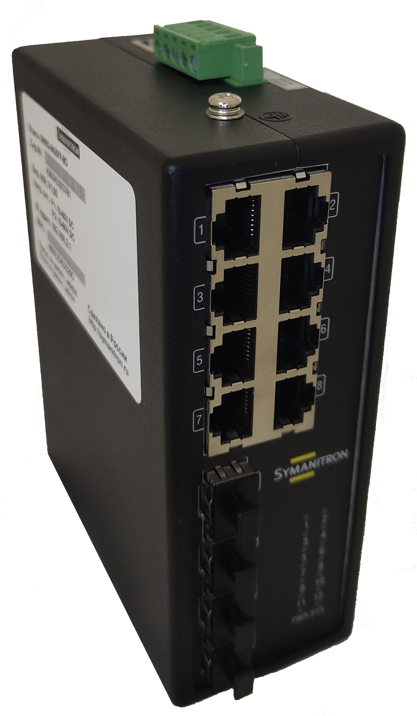 Изображение товара Коммутатор промышленный Symanitron SWMG-84GSFP-MD 12-портовый