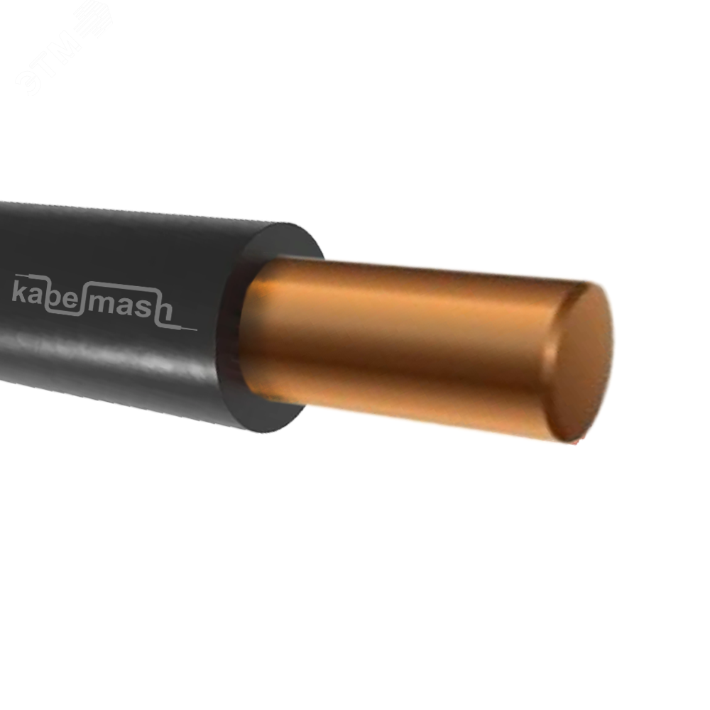 Изображение товара Провод силовой ПуВнг(А)-LS 1х10 черный ТРТС для стационарного монтажа