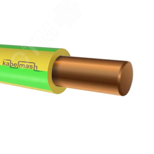 Провод силовой ПуВ 1х1 желто-зеленый (100м)ТРТС