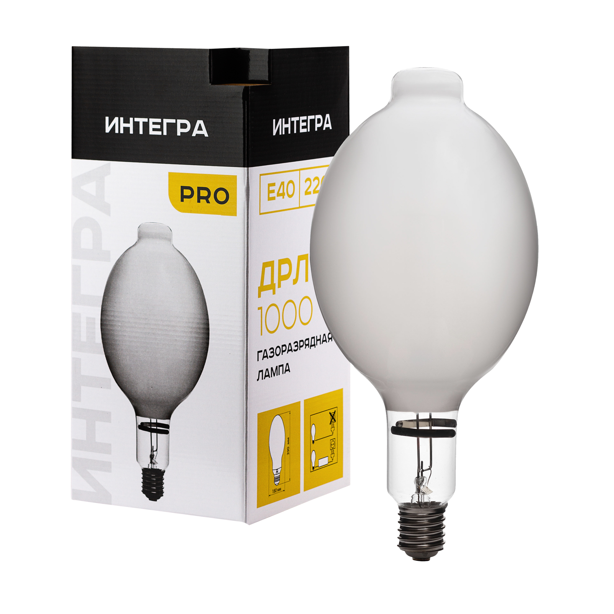 Лампа ДРЛ 1000 Вт Е40 ИНТЕГРА (6) РФ