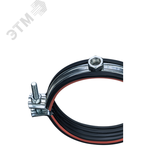 Изображение товара Хомут высокой нагрузки Mayer д/труб Ф150 (145-155мм) гайка М12 и уплотн. с красной полосой (шт)