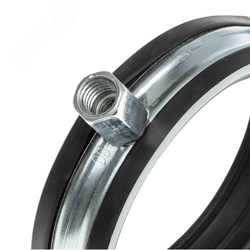 Хомут вентиляционный MAYER 710 - с резиновым уплотнителем, центр.гайка комби М8/М10, боковой крепеж болт 8*25, гайка М8 - фото 2