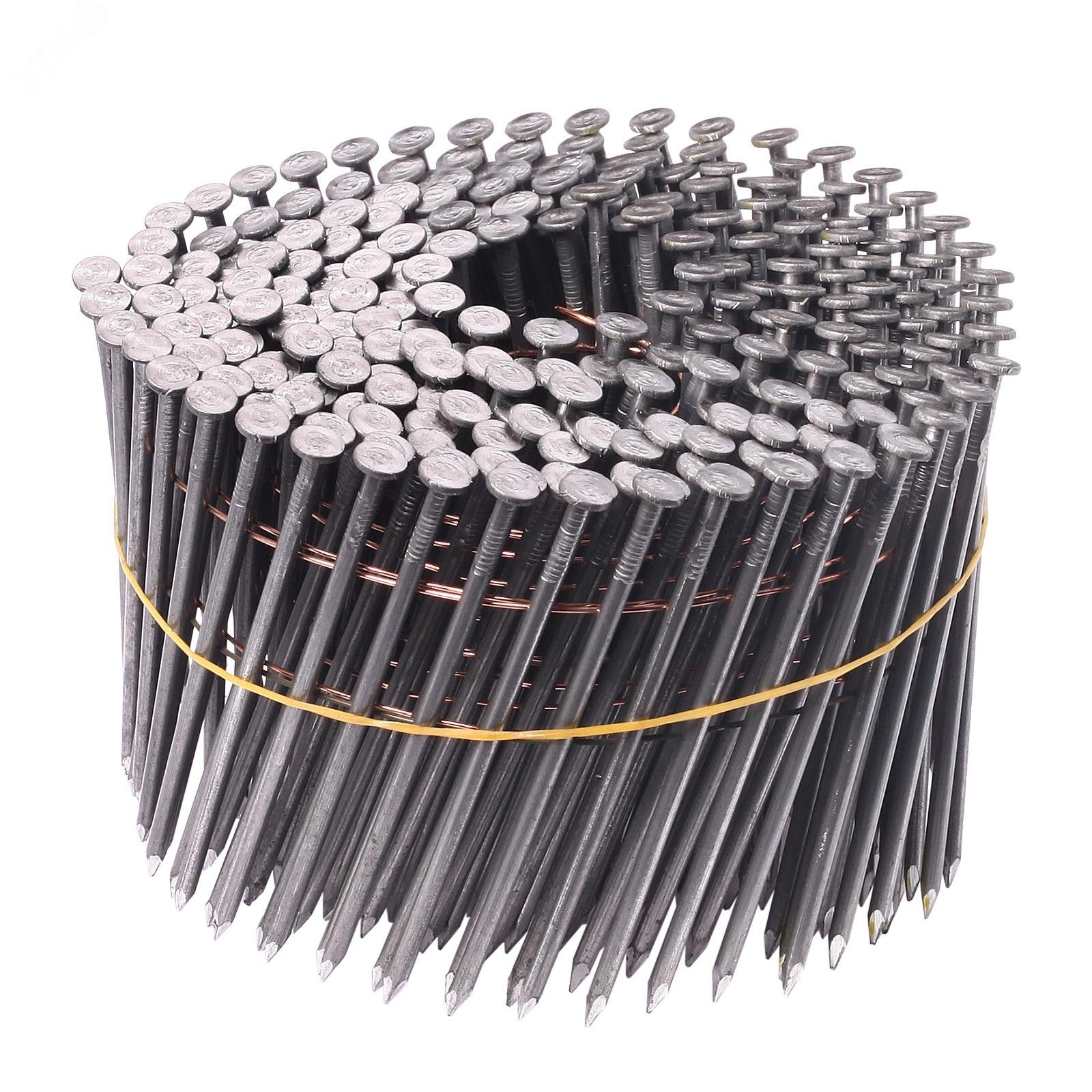 Изображение товара Барабанные гвозди по дереву тип CNW 31/90 BKSm (гладк., 4500 шт/уп) (упак)