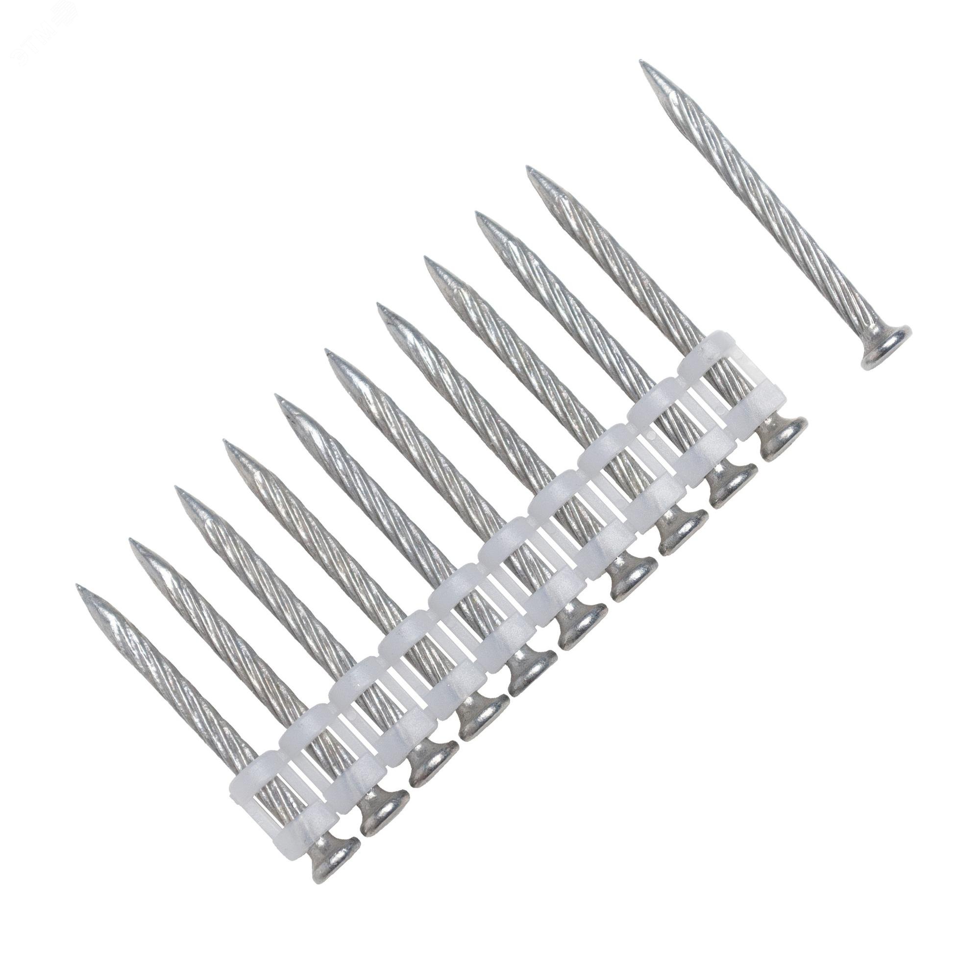 Изображение товара Гвозди для металла и бетона тип CN 2,7*38 мм, 1000 шт FEDAST монтажные винтовые