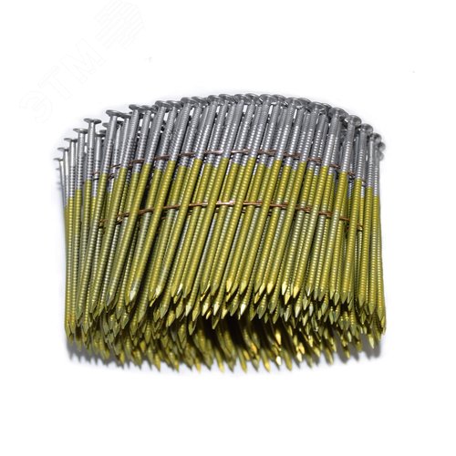 Барабанные гвозди по дереву тип CNW 25/35 BKRi (кольц. накат., 12600 шт/уп) - фото 2