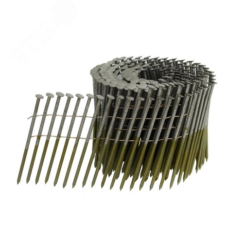 Барабанные гвозди по дереву тип CNW 31/90 BKRi (кольц. накат., 4500шт/уп) - фото 1