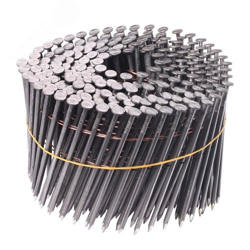 Барабанные гвозди по дереву тип CNW 31/90 BKSm (гладк., 4500 шт/уп) - фото 1