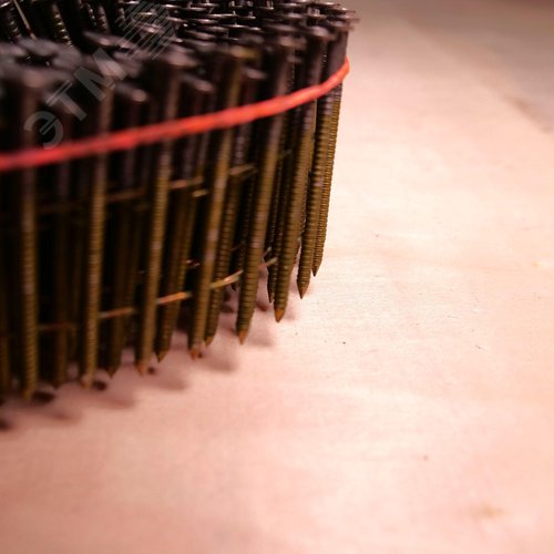 Барабанные гвозди по дереву тип CNW 25/50 BKRi (кольц. накат., 9000шт/уп) - фото 4