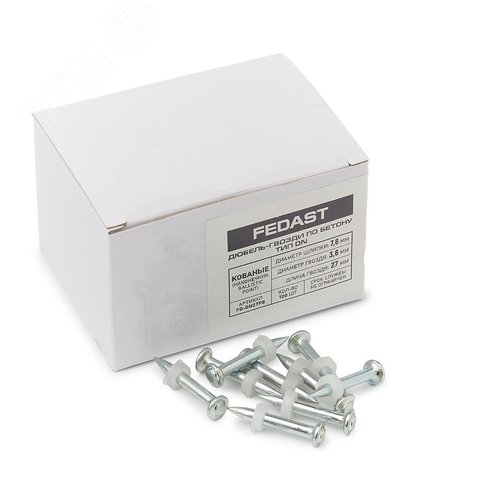 Одиночные дюбель гвозди по бетону тип DN 27 мм (100 шт./уп) - фото 5