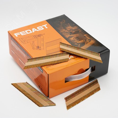 Реечные гвозди по дереву тип D34 (2,8х50, RIEG гальв. кольц. накат., 3000 шт/уп) FEDAST - фото 6