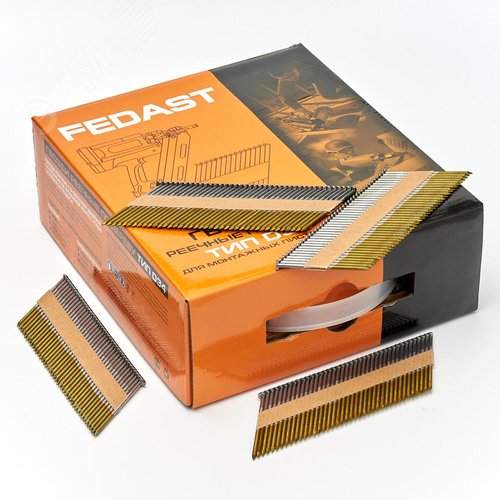 Реечные гвозди по дереву тип D34 (2,87х63, RIBrt кольц.накат., 3000 шт/уп) - фото 4