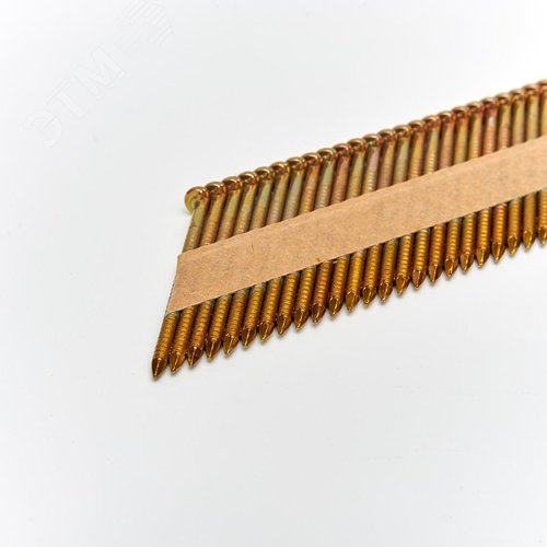 Реечные гвозди по дереву тип D34 (3х100, RIEG гальв. кольц. накат., 2000 шт/уп) FEDAST - фото 3