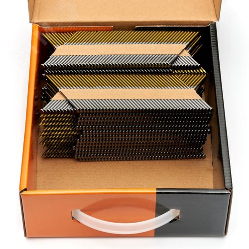 Реечные гвозди по дереву тип D34 (3,05х75 RIBrt кольц.накат. 2000 шт/уп) - фото 3