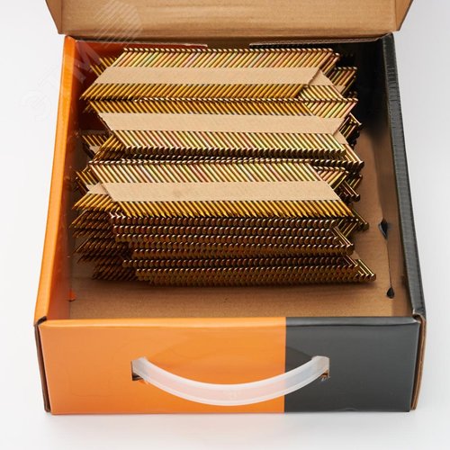 Реечные гвозди по дереву тип D34 (3х75, RIEG гальв. кольц. накат., 2000 шт/уп) FEDAST - фото 5